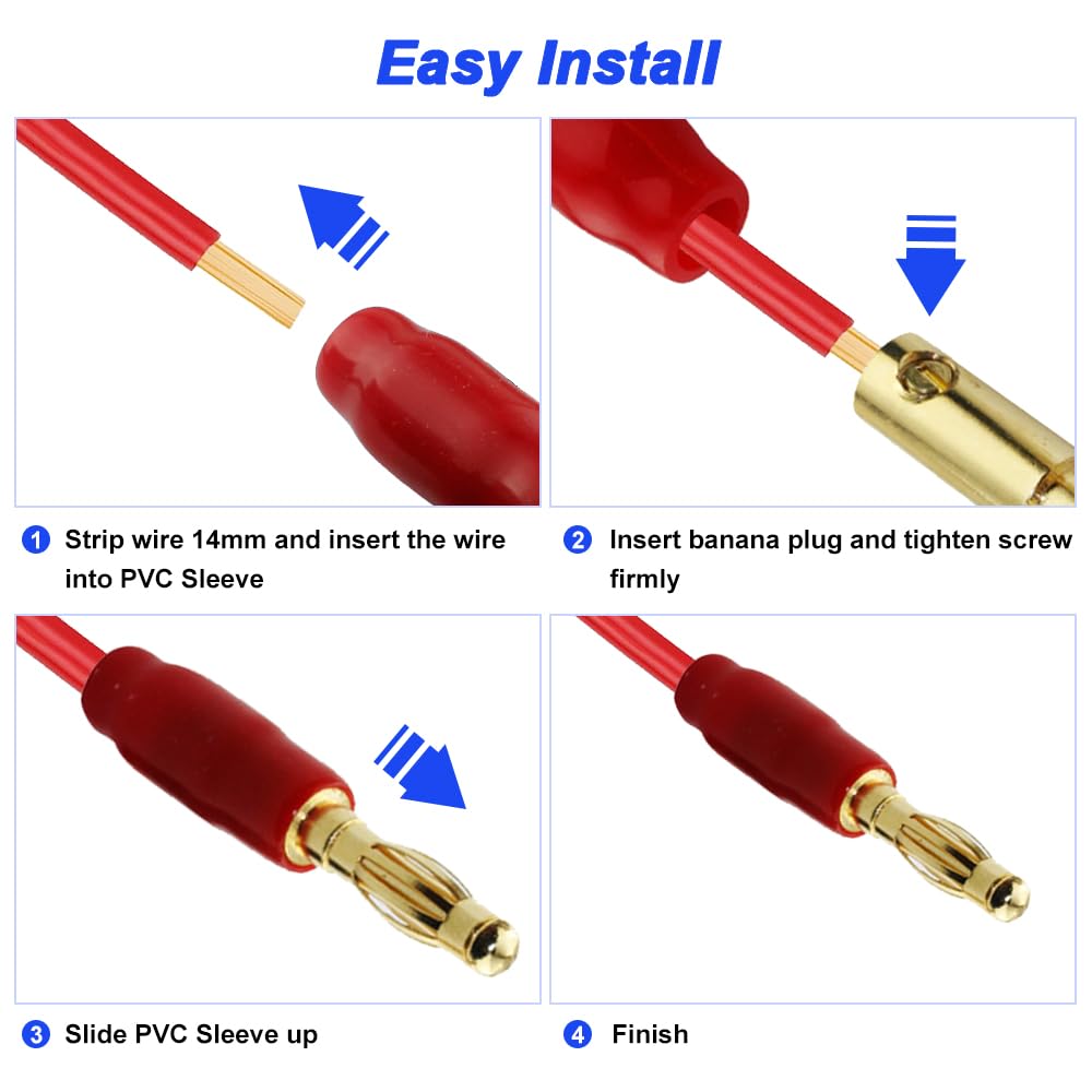 Xiatiaosann Round Speaker Box Terminal Cup Binding Closed Screw Type Banana Plug Power Speaker Screw Terminal Screws 3-inch 2-Way Posts, Plate, (12