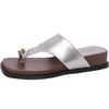 Women's slope heel flip-flops summer wear new fashion vacation cold slippers beach