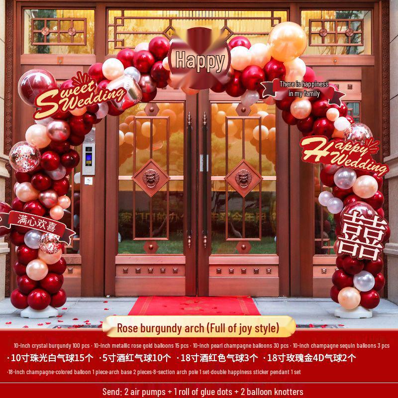 

Стійка для арки з повітряних куль для весільної прикраси - Кімната нареченої, Вхід у готель, Відкрита доріжка, Квіткова колона