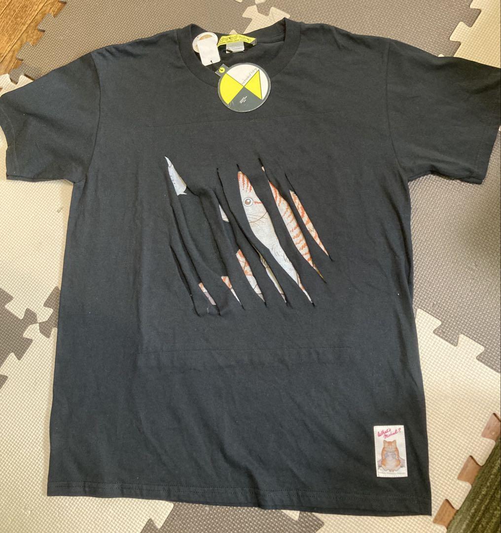 

[USED] L What s Michael What s T-Shirt Black Short Sleeve Cat