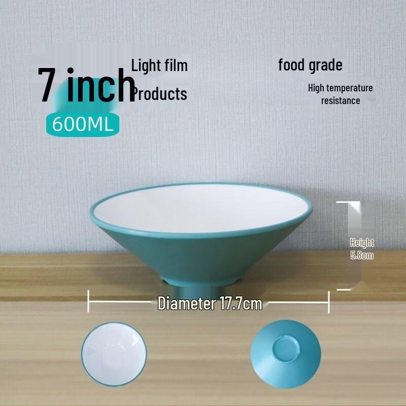 Commercial Melamine Two-Tone Conical Noodle Bowl