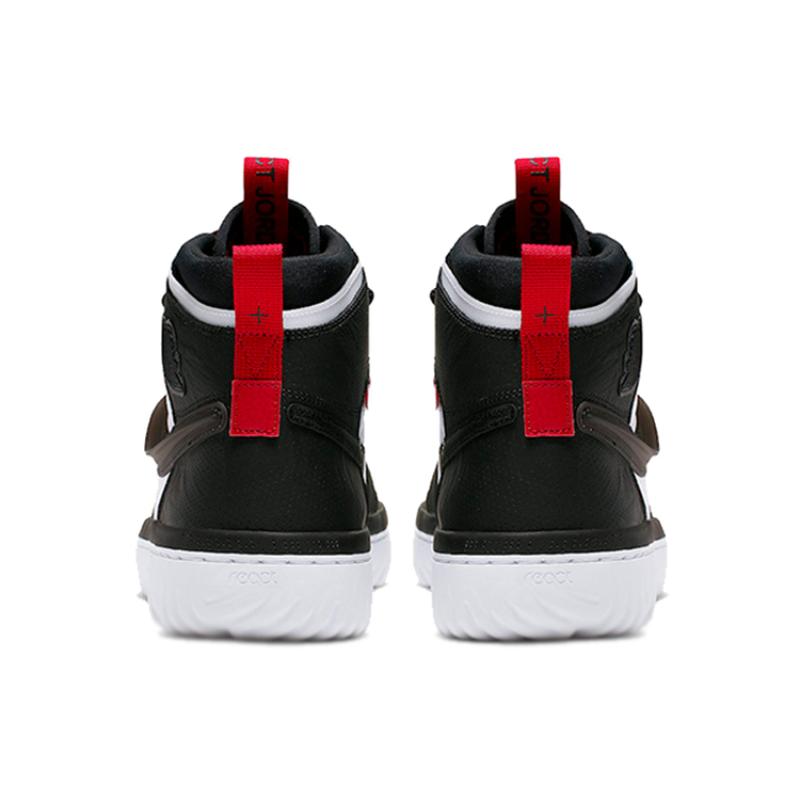 Jordan 1 High React Black White Gym Red Jordan AR5321-016