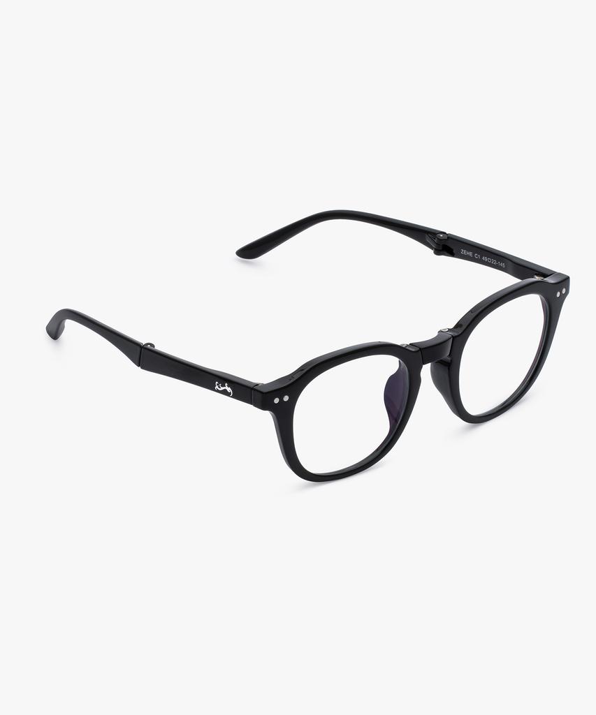 Likkeullou Rc Zehe Folder Blue Light Glasses Black