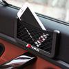 1Pcs Car Net Bag Phone Holder Storage Net Box Pocket Organizer for TRD Toyota GR Corolla Rav4 Auris Camry Yaris CHR Accessories