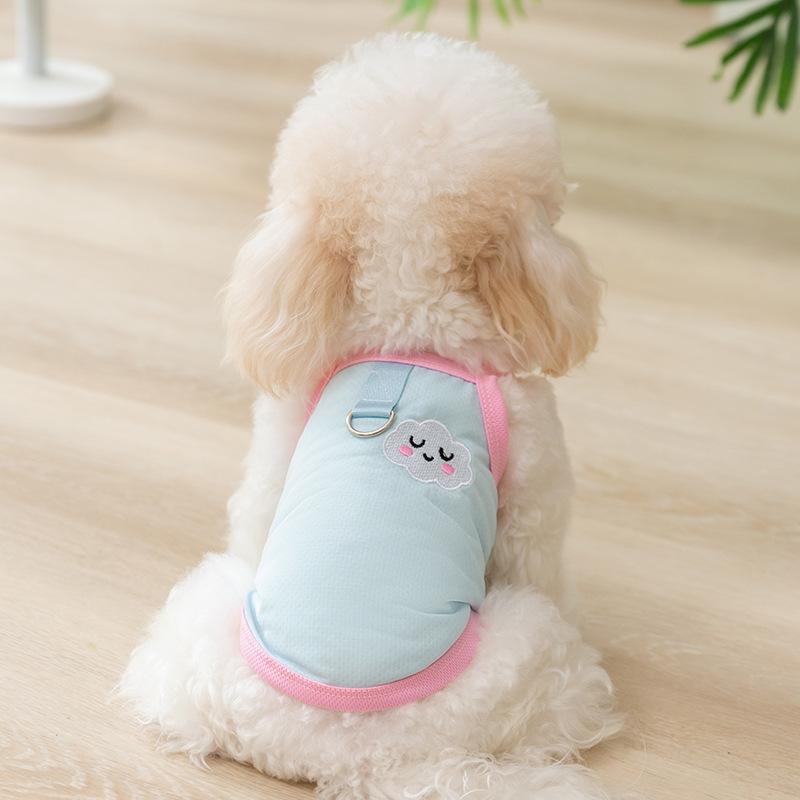 Summer Ice Silk Cool Teddy Than Bear Puppy Dog Sling Thin Breathable Cat Vest Pet Dog Clothes