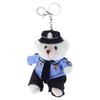 Stylish Keychain Pendant Cartoon Police Bear Dolls Bag Pendants Bag Charm Backpack Pendant Gift for Law Enforcement Fans