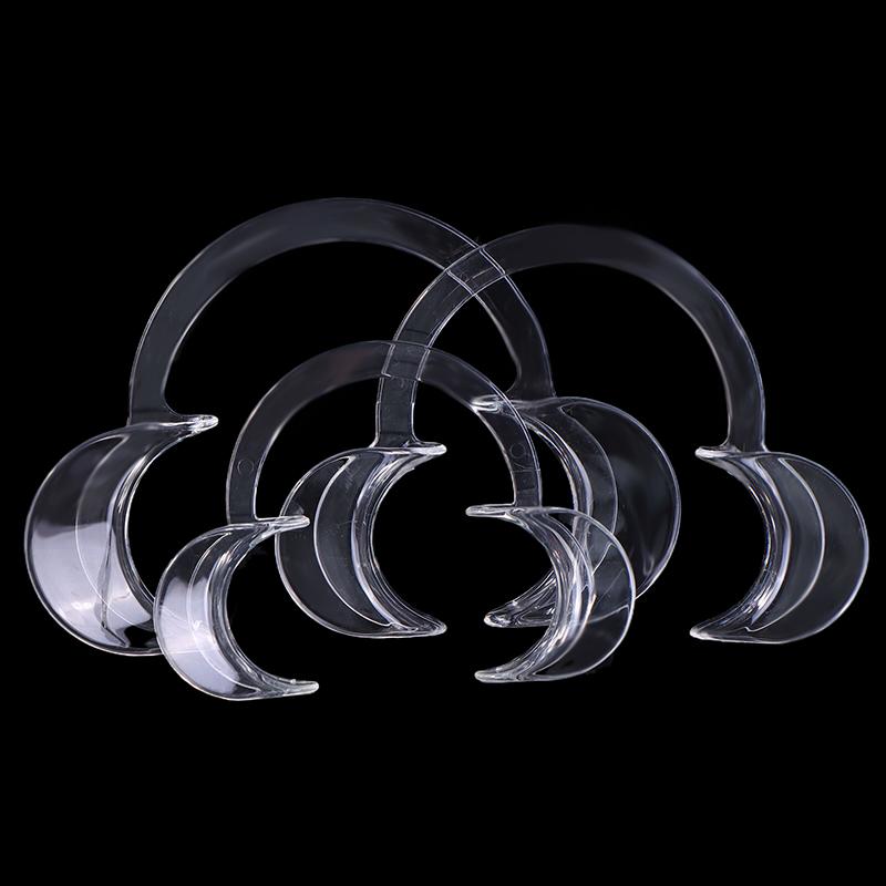 5Pcs Transparent Dental C-Shape Plastic Cheek Retractor Lip Mouth Opener Intraoral Dentist Orthodontic Tool For Tooth Whitening