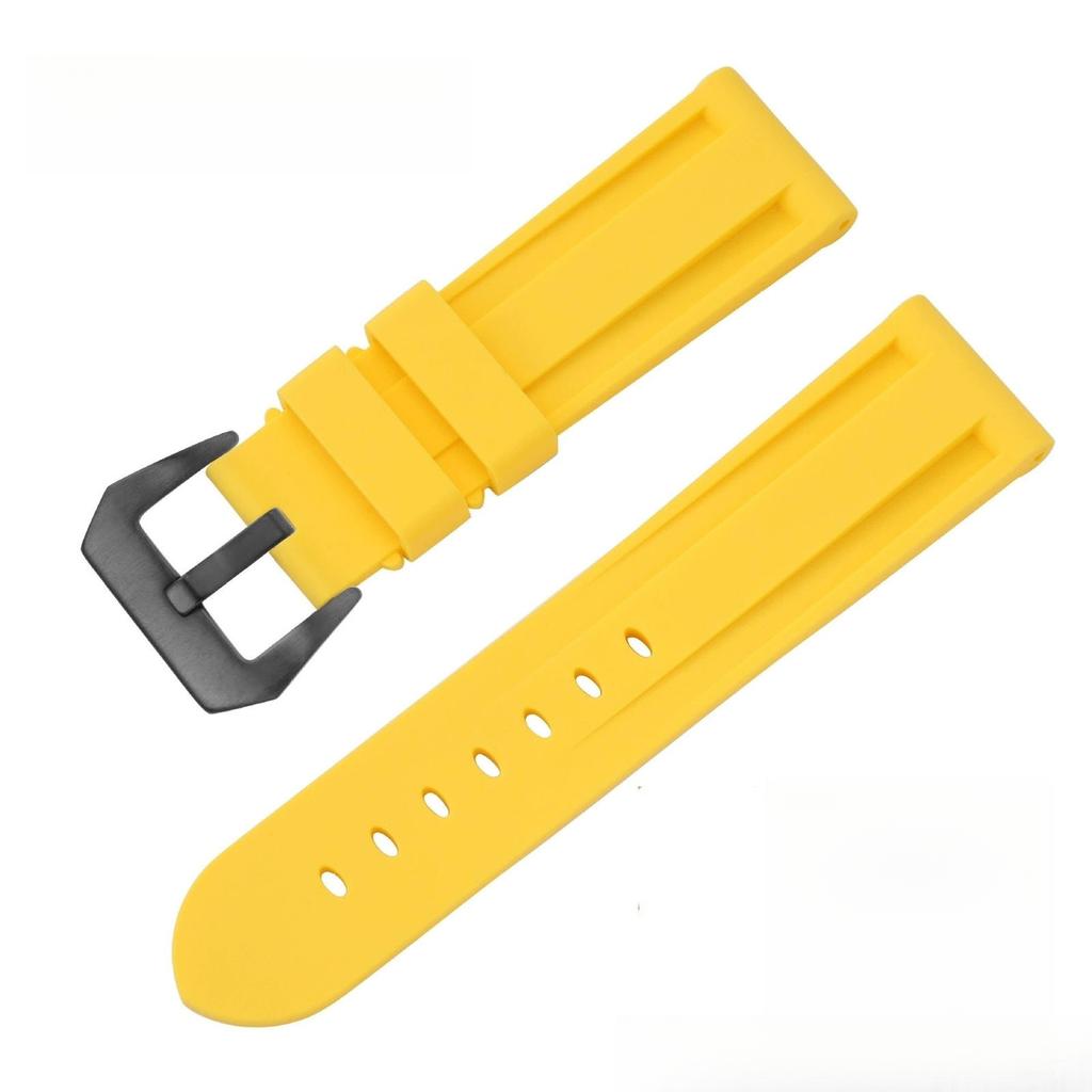 20mm 22mm 24mm 26mm Mäkký silikónový remienok na hodinky pre Panerai Univerzálny remienok Pánsky farebný gumový remienok na smart hodinky pre hodinky Samsung Huawei