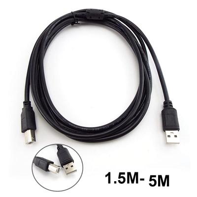 1.5m 3meter 5m USB 2.0 Print Connector Extend Power Adapter Cable USB Type A To B Male To Male Printer For Label USB Wire Cord