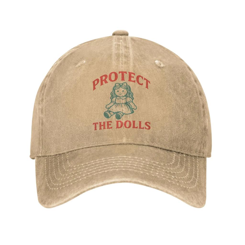 aProtect The Dolls Bold Feminist Empowerment Baseball Cap Vintage Distressed Cotton Snapback Cap Unstructured Soft Hats Cap
