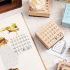 Light Retro Wooden Calendar Stamp, Superman Cat Monthly  Weekly Calendar, DIY Decorative Material Printing Stamp  Assorted Stamp