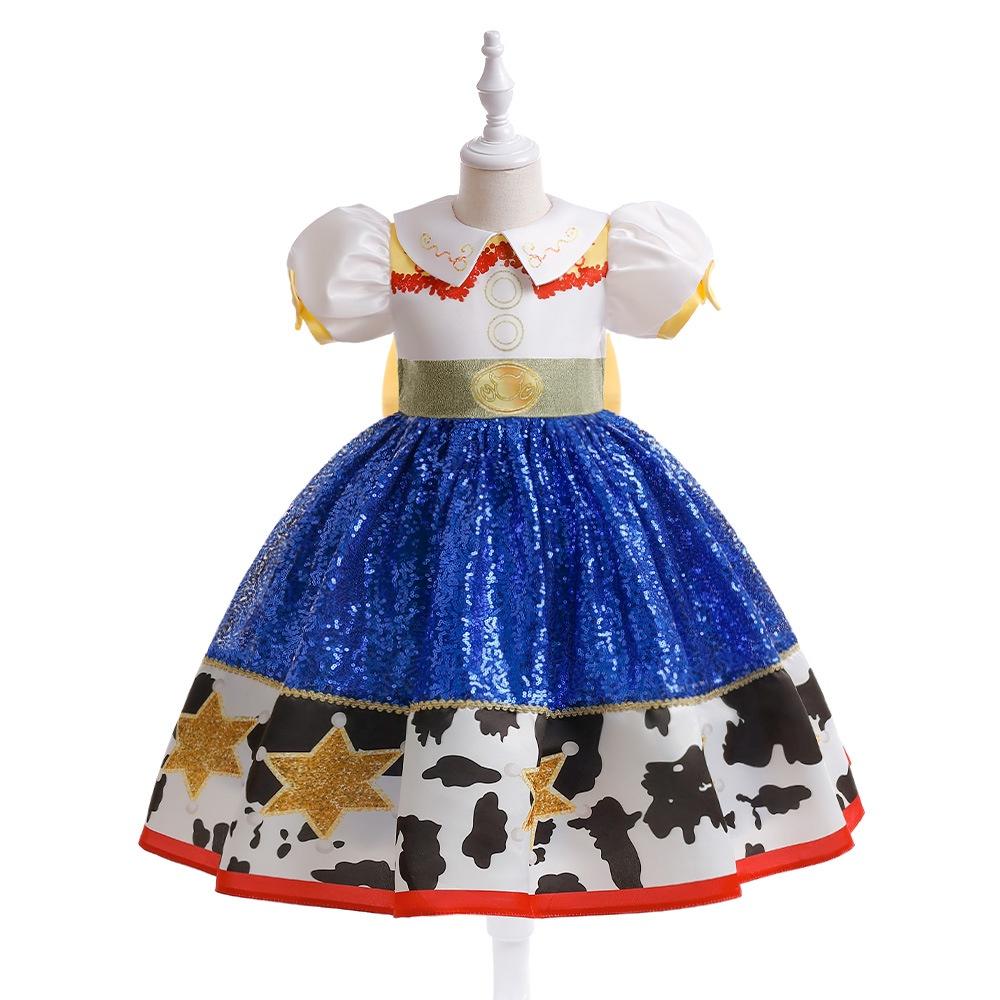 Toy Girl Story Jessie Cosplay Dress Ideal Parties Clothes Props Makeup Princess