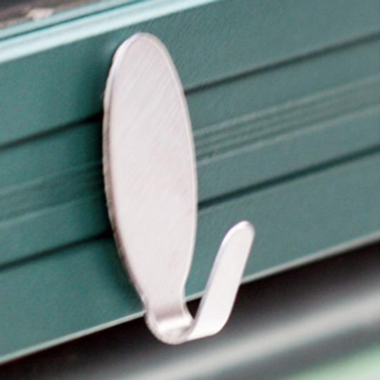 6Pcs Hook Metal Strong Adhesive Lightweight Wall Mounted Hanger Hooks for Window