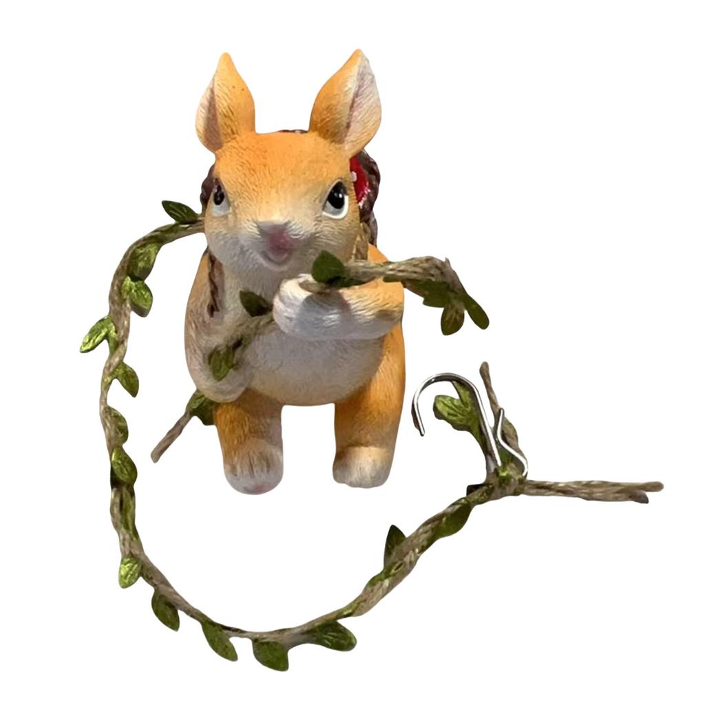 Outdoor Climbing Rabbit Statue Resin Wall Decorations Hanging Bunny Figurine with Hook for Garden Balcony Decorations