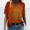 Fashion Women's Summer Printed Short Sleeve Crew-Neck T-Shirt Casual Tee Tops