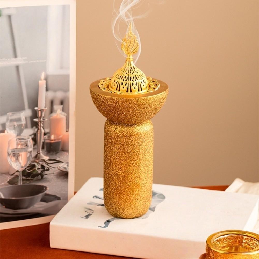 Harz Glitter Basis Räuchergefäß Ausgeschnitten Luxus Räucherdiffusor Dekorativ Arabischer Stil Aromatherapie Brenner Wohnzimmer