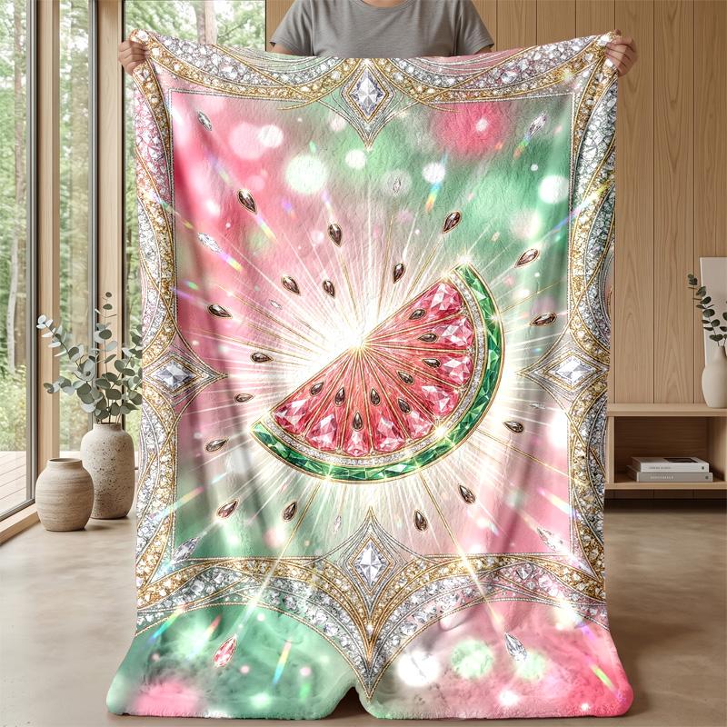 Vintage Violin Melody Theme Blanket Lightweight Warm Flannel Blanket Decorative Throw Blanket for Home Decoration