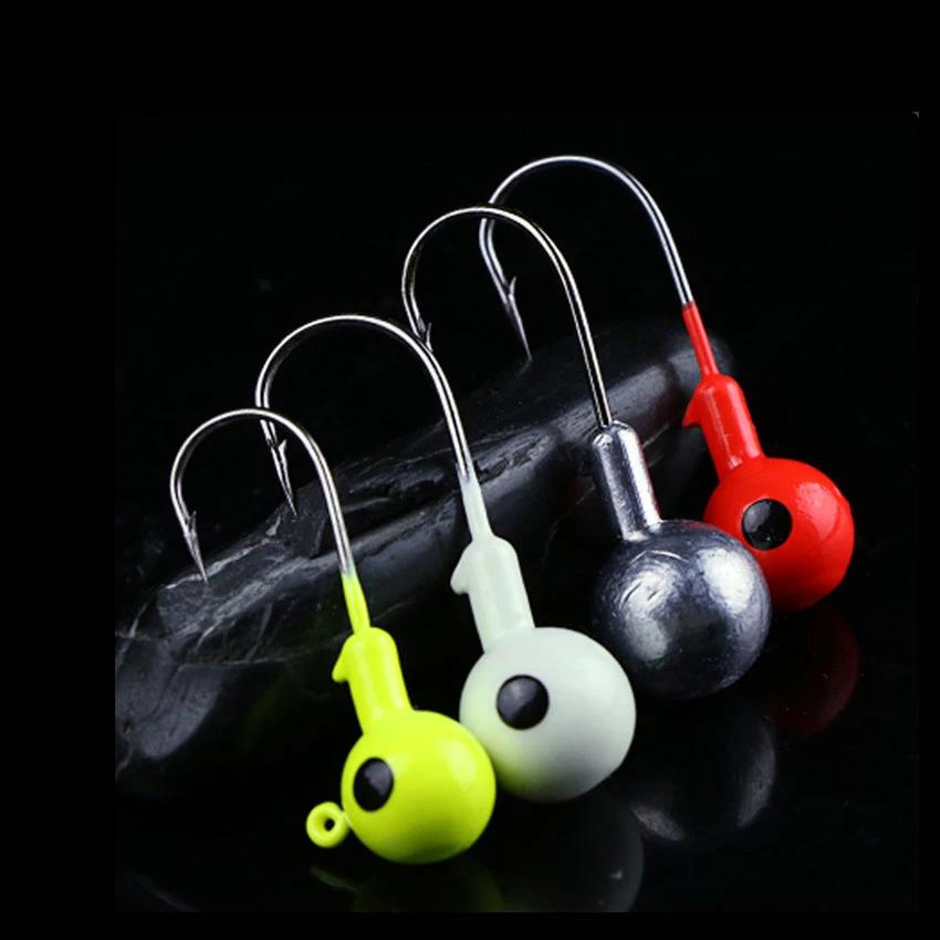 10pcs 3.5g 5g 7g 10g 12g 14g 18g Colorful Fishing Jig Head Hook for Soft Lure Bait Fishing Hook