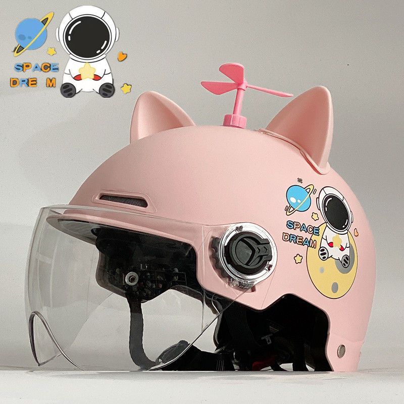 Helmet Electric Car Men and Women Sun Protection Four Seasons Universal Electric Car Bamboo Dragonfly Half Helmet Summer Hood