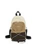 Schoolbag Contrasting color retro diagonal span chest bag niche lightweight mini backpack outdoor hiking hiking mountaineering backpack