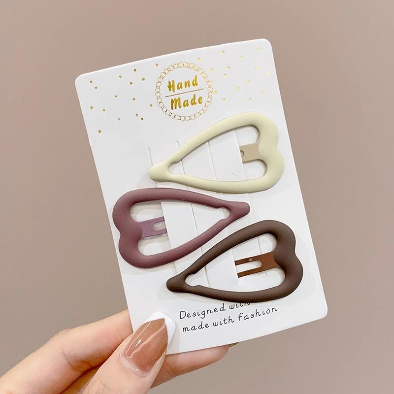 Milk Curry Color Bangs Clip Star Hairpin Press Style Women's New Hair Accessories Headdress Broken Hair Clip Side Clip