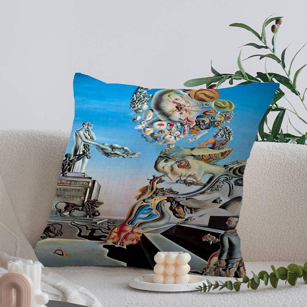 Surrealizm Słynne Dzieło Sztuki autorstwa Salvadora Dalego Poszewka na Poduszkę Prezent Dekoracja Domowego Biura Sypialnia Sofa Samochód Poszewka na Poduszkę etui x
