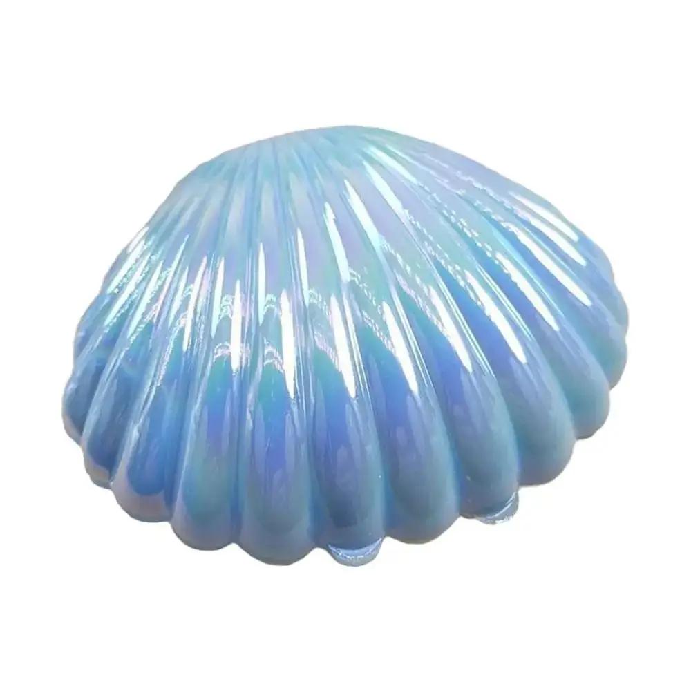 10 Stück Kleine Niedliche Plastik-Süßigkeitenboxen Muschel Muschelschale Party-Deko Make-Up Schmuck Aufbewahrungsboxen Niedliche Hochzeits-Gastgeschenkbox