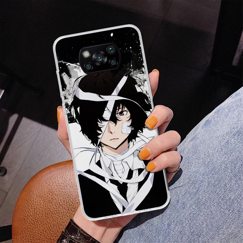 Bungo Stray Dogs Dazai Phnoe Case for Xiaomi Poco X5 X6 X7 Pro X4 Gt F7 Ultra M8 M7 Redmi 15C 15 13C 13 12C 12 Unique Cover Coqu