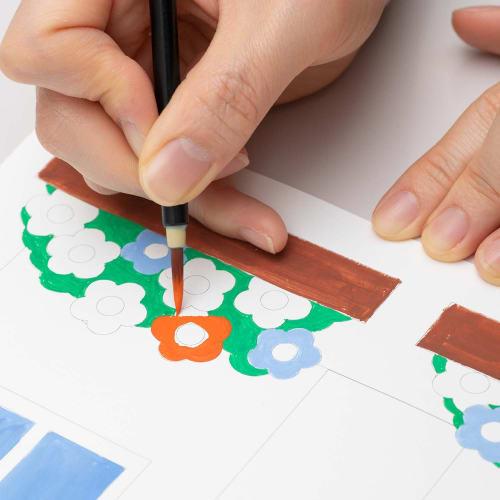 Pentel Paint Poster Color 12 Color Set (2 White) WPR-12