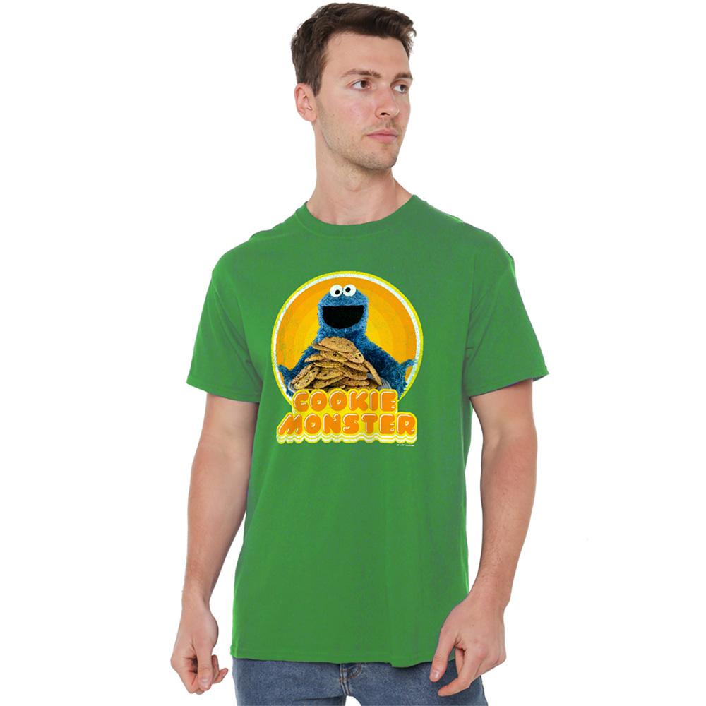 Sesame Street Unisex Adult Iron On Cookie Monster T-Shirt