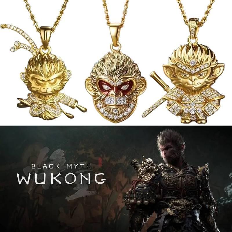 Myth Wukong Black Pendant Necklace Jewelry Accessories Game Gift Peripheral