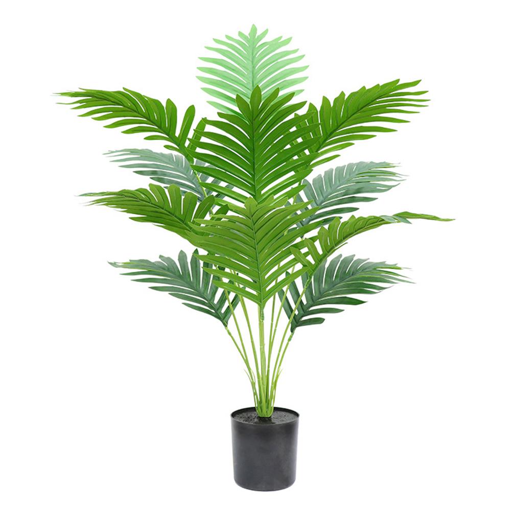 

70cm Simulated Indoor Potted Green Plant Fake Areca Palm Living Room Floor Ornament A