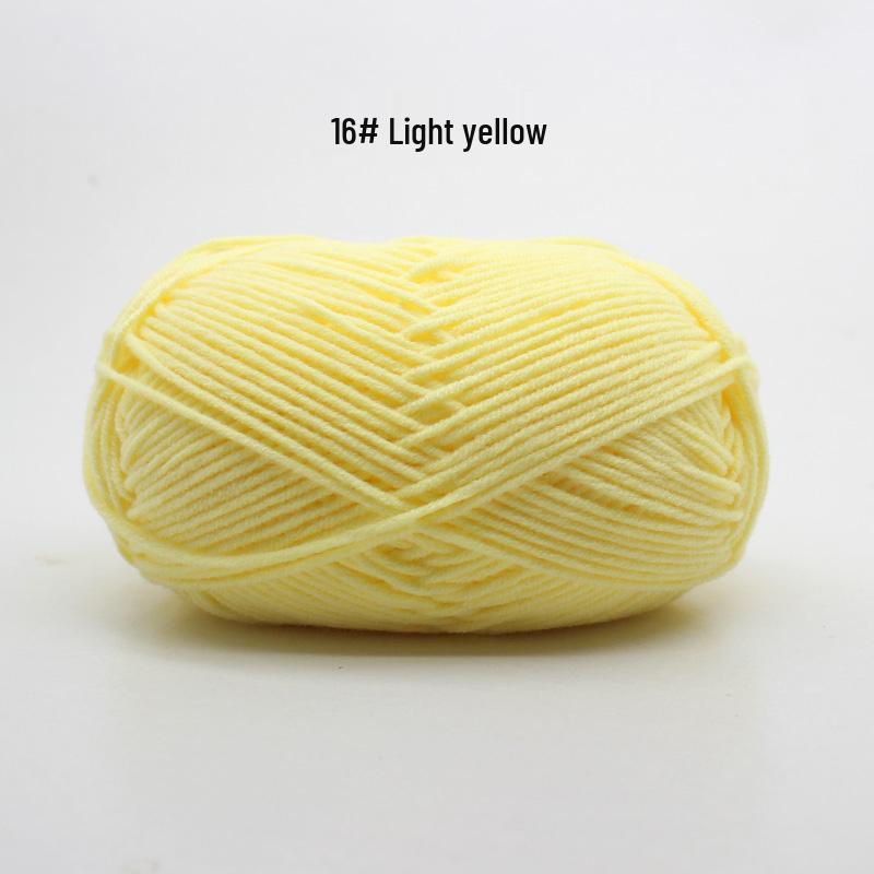 Medium Thick Handmade Cotton Baby Yarn for Knitting, Crochet, and DIY Projects