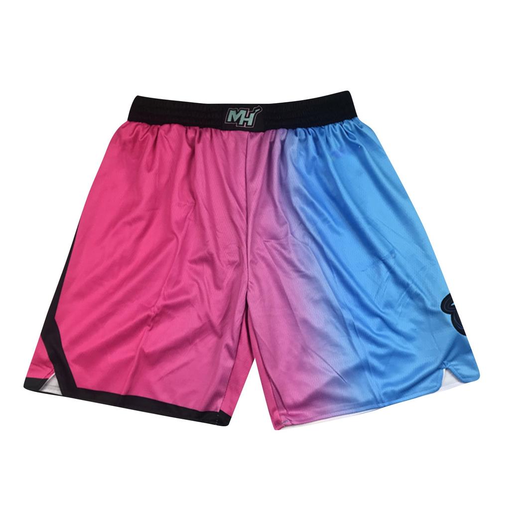 Kurze Basketball-Shorts mit Retro-Stickerei und Kordelzug, Trainingsshorts