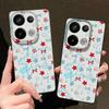 Blue Stars Bowknots Pattern Case For Xiaomi Redmi Note 14 13 Pro 5G 4G 12 11 Funda Xiaomi 14T 13T 11T Pro Leather Texture Silicone Cover
