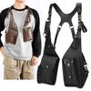 Functional Tactical Chest Bag For Men Fashion Bullet Hip Hop Vest Streetwear Bag Waist Pack Anti Theft Male Black Chest Rig Bag
