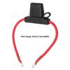8AWG Fuse Holder PVC+Copper Fuse Holder for 12-24V Vehicle