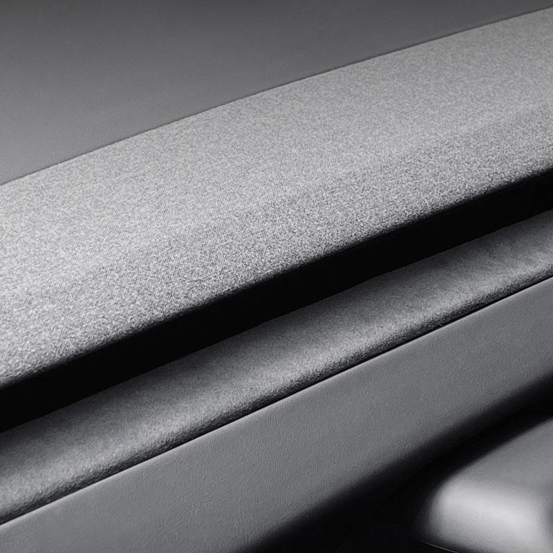 For New Model 3 + Highland 2025 Car Instrument Panel Decoration Plate Sticker Suede Protection Car Interior Accessories