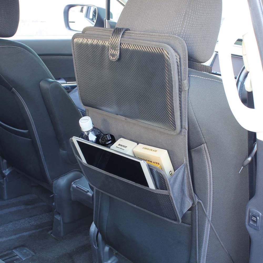 Napolex Fizz Car Rear Seat Antibacterial and Convenient Storage Adjustable Wide Easy Mounting To Large Capacity Carbon Fiber Car Accessories