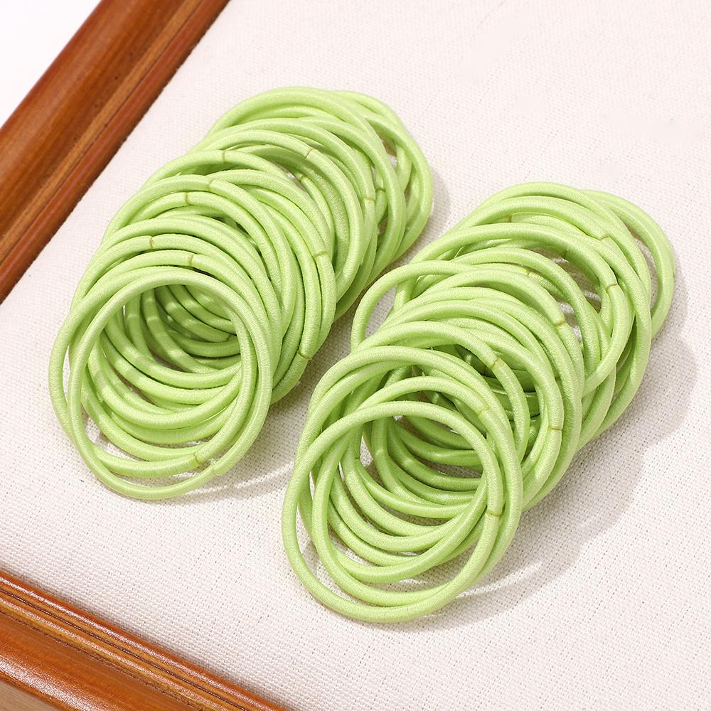 

30 шт./пакет Однотонная резинка для волос для девочки, ребенка, 3,5 см, высокоэластичная, резиновая, не повреждает волосы, держатель для хвостика, аксессуары для волос 30pcs