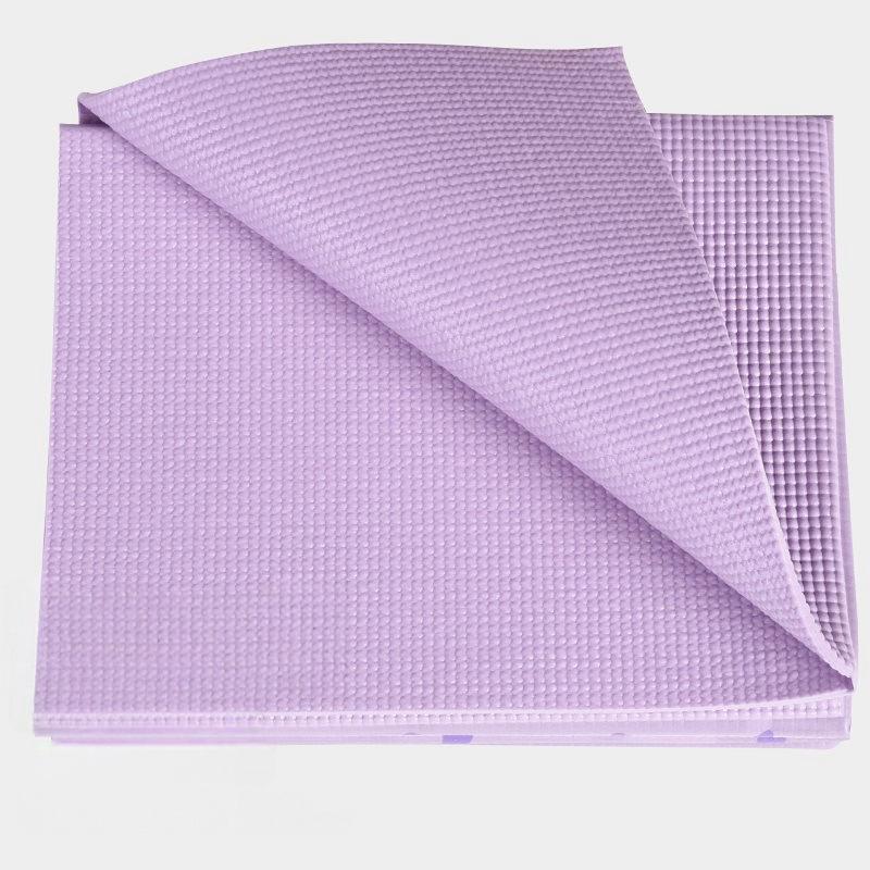 Easy Carry Folding Anti Slip PVC Exercise Travel Fitness Portable Yoga Mat