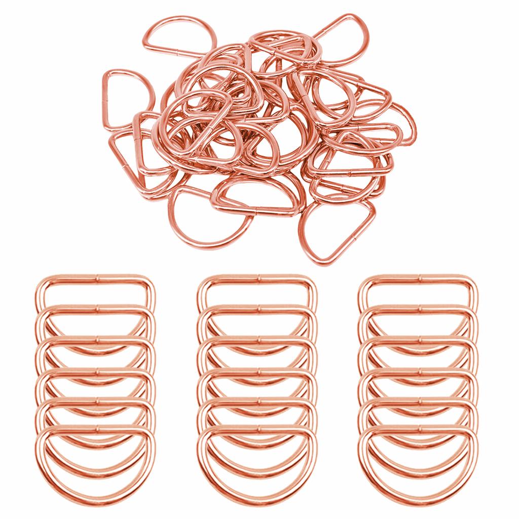 30/50pcs D-shaped metal ring alloy multi-functional buckle,suitable for DIY crafts,wedding,pet collars,keychains,bag accessories
