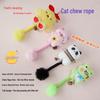 Kitten Toy Chew & Scratch Rope - Cute, Durable, Teething Fun for Cleaning Teeth & Gums.