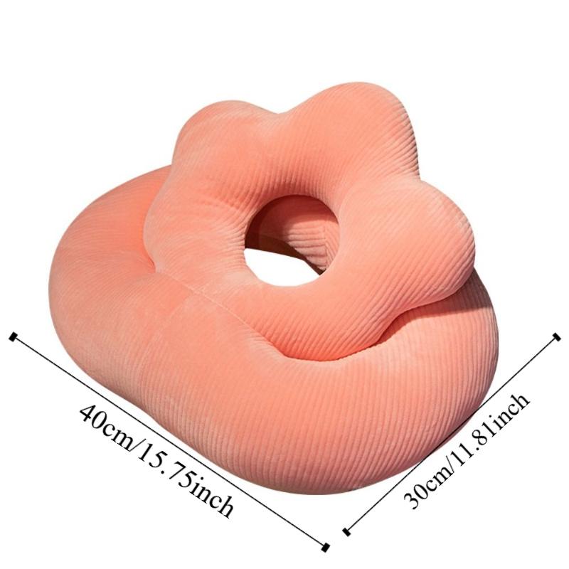 Almofada de Soneca de Escritório de Flor Dupla Face Super Macia Almofada de Soneca de Verão Homens Mulheres