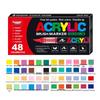 Guangna 8101 Liquid Acrylic Marker Pen Set - 168 Colors, 72 Soft Tips for Student Art, DIY, Hand Painting, and Graffiti.