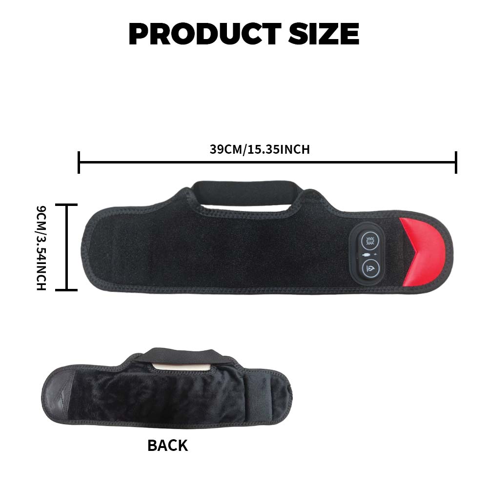 36PCS 660/850nm Red Light Ankle Wrap Rechargeable Heat & Vibration Foot Massager LED Heating Pad Cordless Ankleband Brace Belt