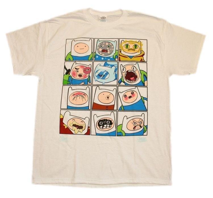 Expressions of Finn Cartoon Funny Unisex T-shirt S-5XL Unisex T-Shirt S