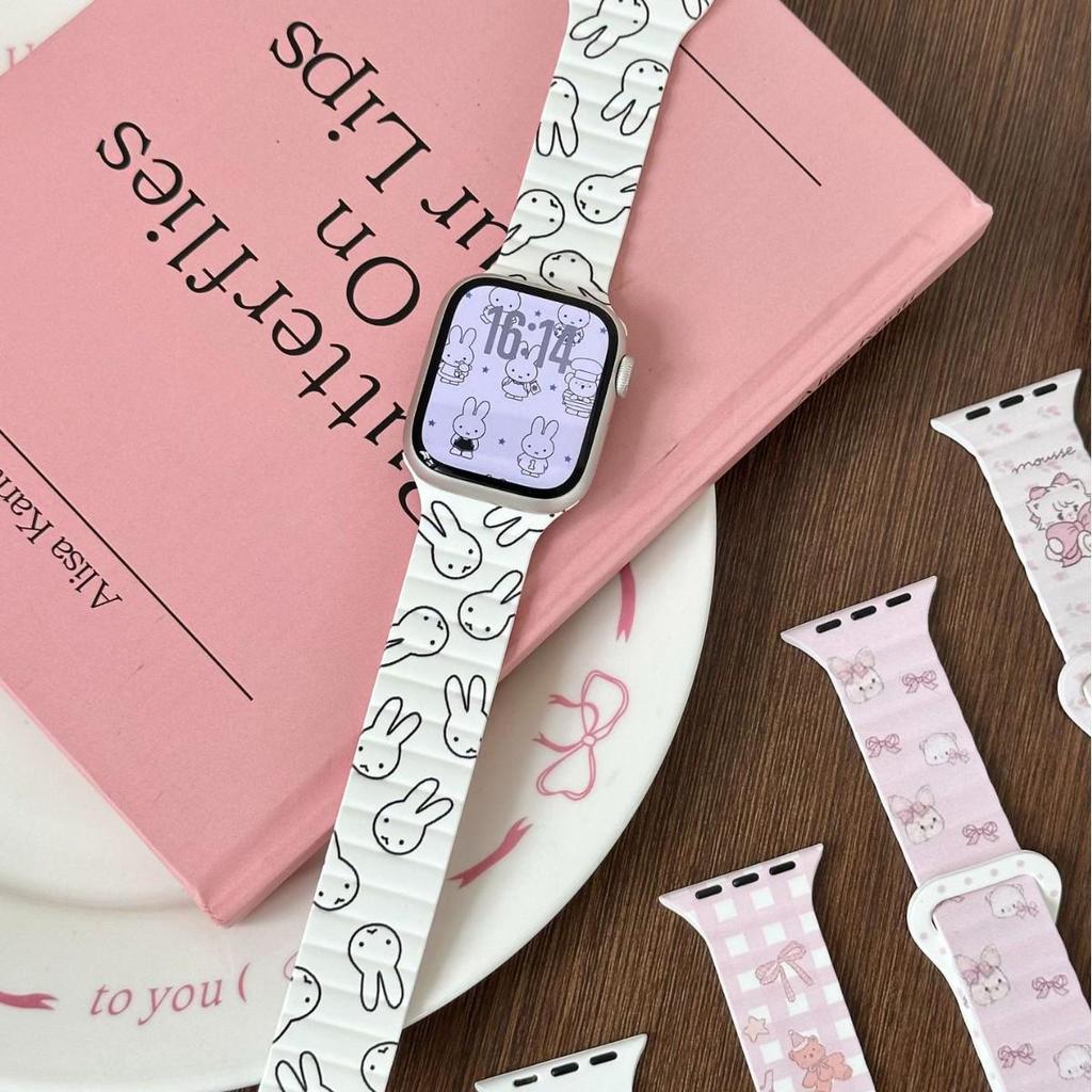 Compatible Silicone Magnetic Watch Band for Apple Watch SE 10th Gen/Ultra