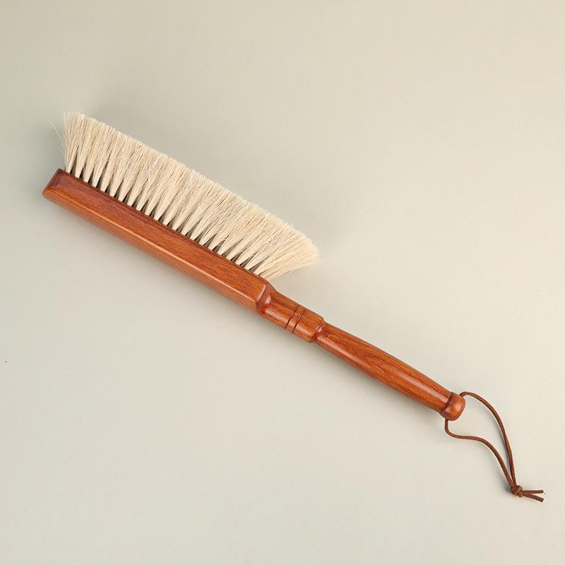 Large Soft Bristle Horsehair Dusting Brush for Bed Cleaning 60% Horsehair with Hanging Rope