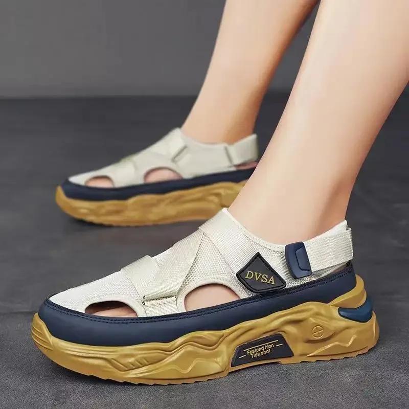 2025 Summer Men's Anti-slip Sandals Men's Casual Shoes Outdoor Breathable Mesh Comfortable Sandals Beach Shoes